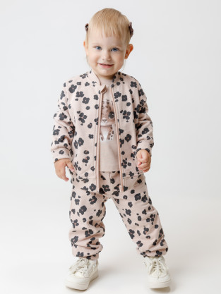 Брюки для девочки, артикул: КР 400865, цвет: бежевый