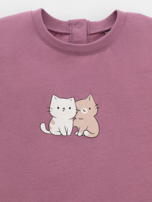 Футболка для девочки, артикул: КР 302823, цвет: бордовый - 2 фото